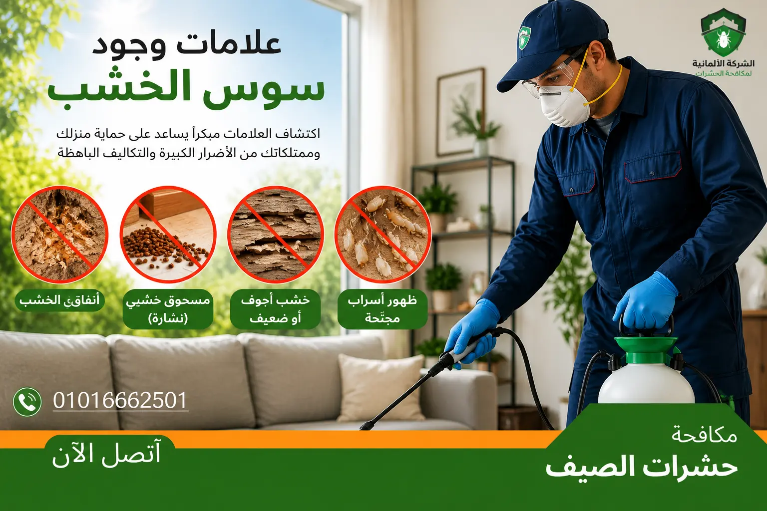 علامات وجود سوس الخشب